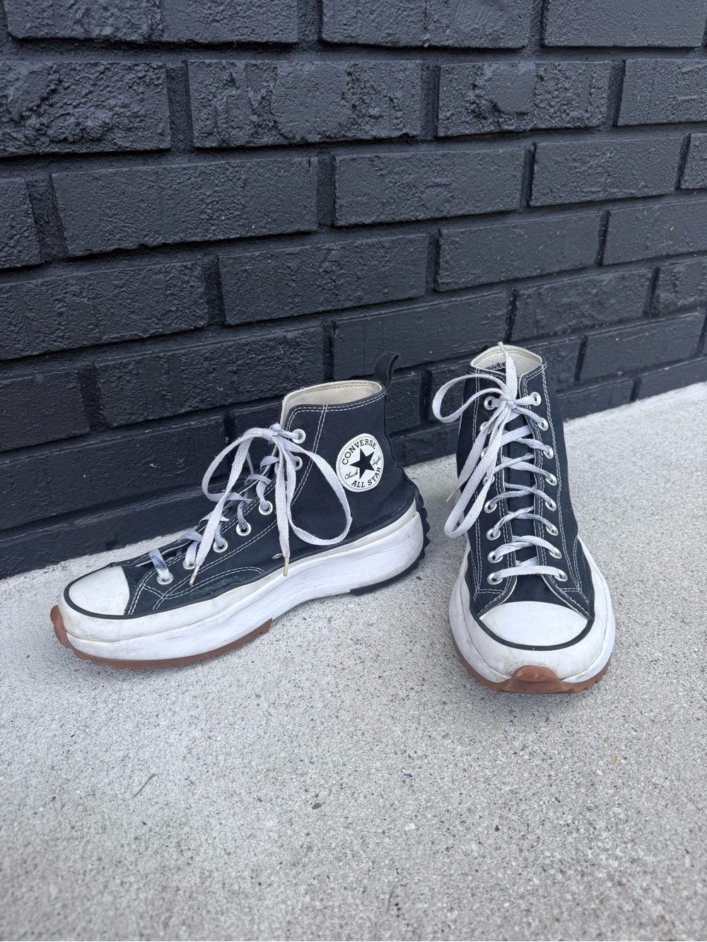 Converse Run Star Hike High Top Black Platform Sneakers